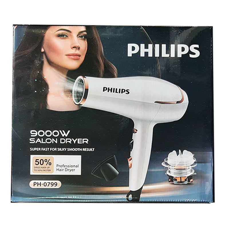 سشوار حرفه ای فیلیپس موتور سنگین 9000 وات کد 15007