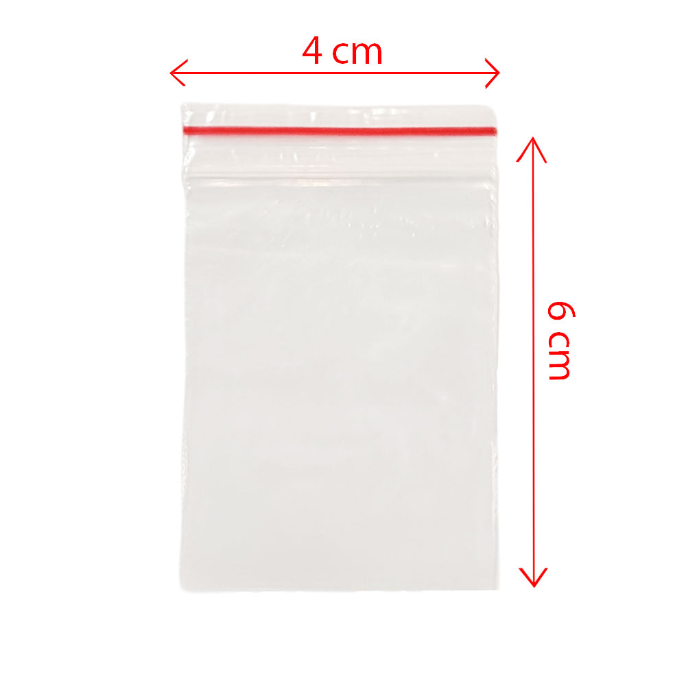 زیپ کیپ سایز 6*4 بسته 100 عددی