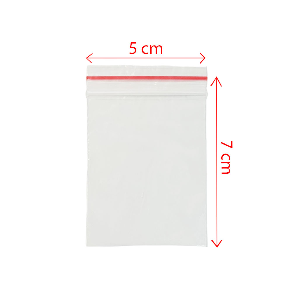 زیپ کیپ سایز 7*5 بسته 25 عددی