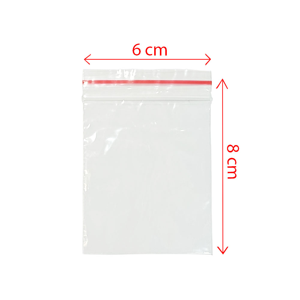 زیپ کیپ سایز 8*6 بسته 25 عددی