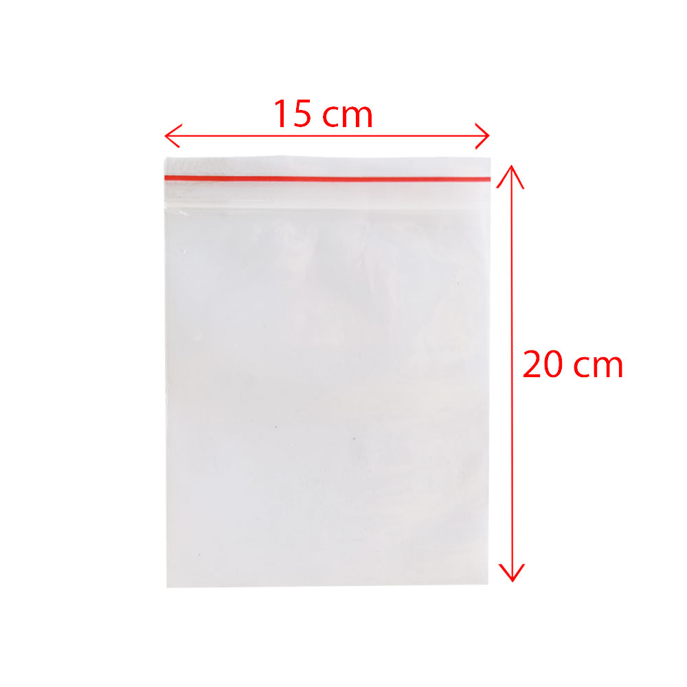 زیپ کیپ سایز 20*15 بسته 25 عددی