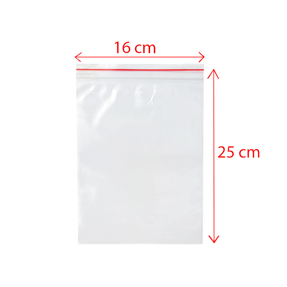 زیپ کیپ سایز 25*16 بسته 25 عددی