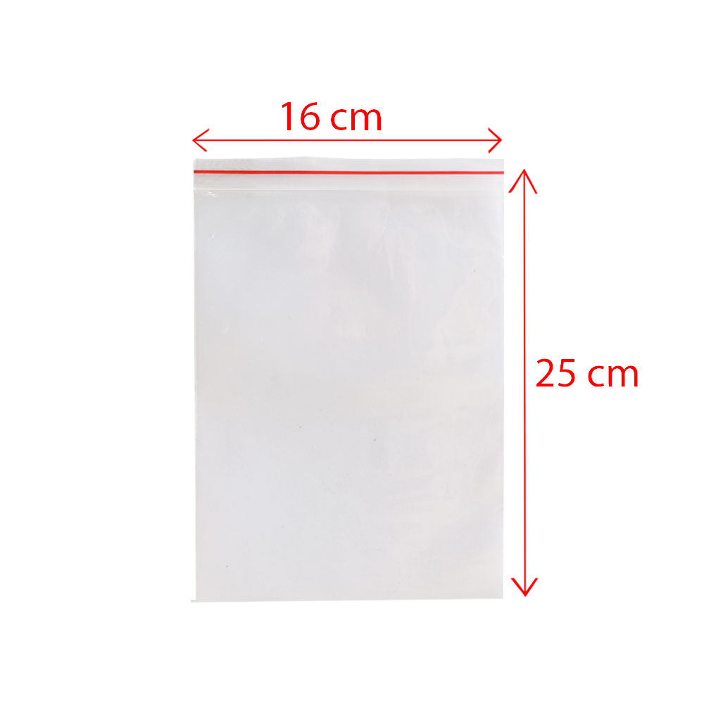 زیپ کیپ سایز 25*16 بسته 25 عددی