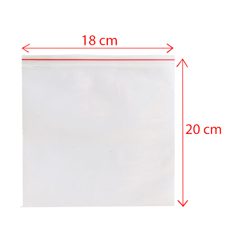 زیپ کیپ سایز 20*18 بسته 200 عددی