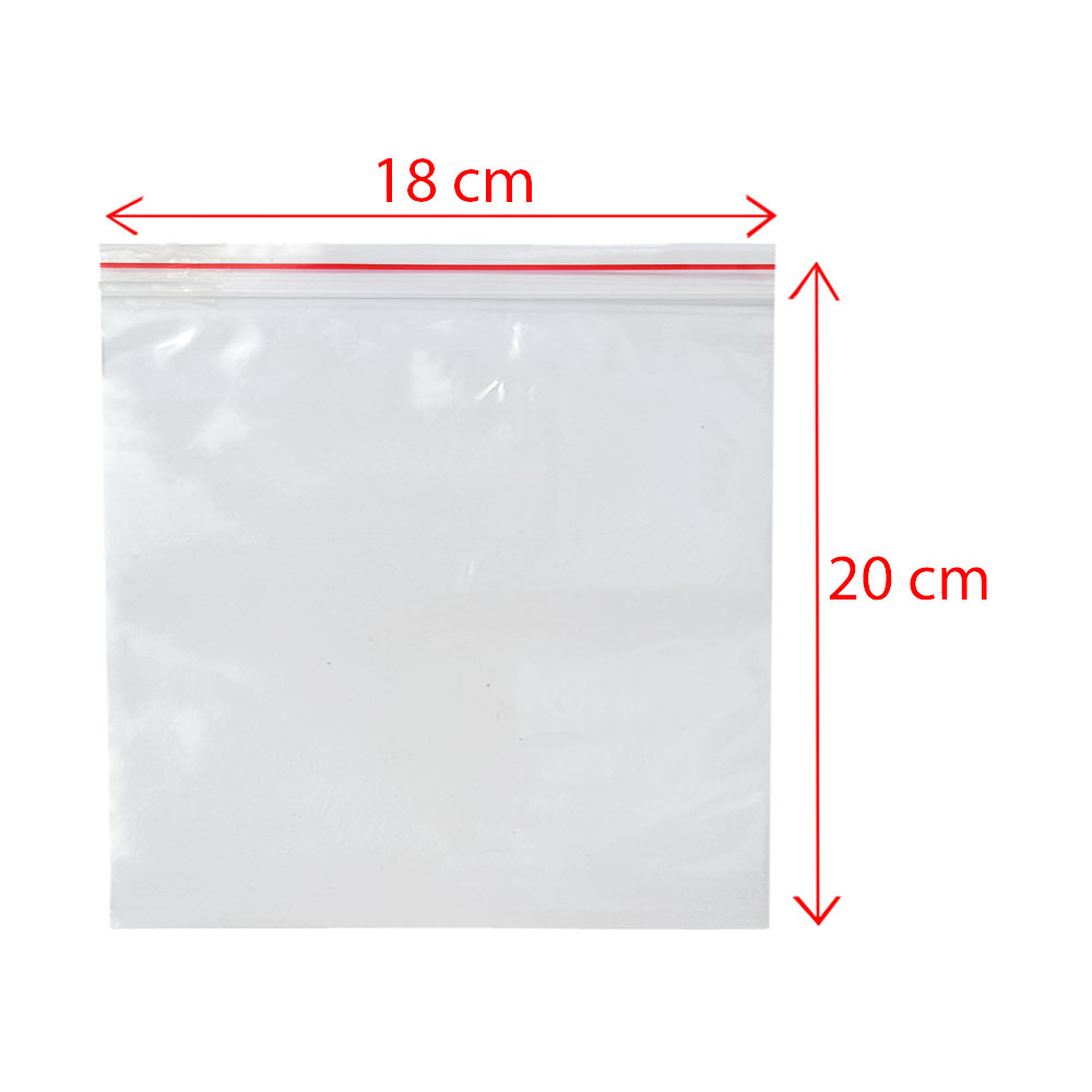 زیپ کیپ سایز 20*18 بسته 200 عددی