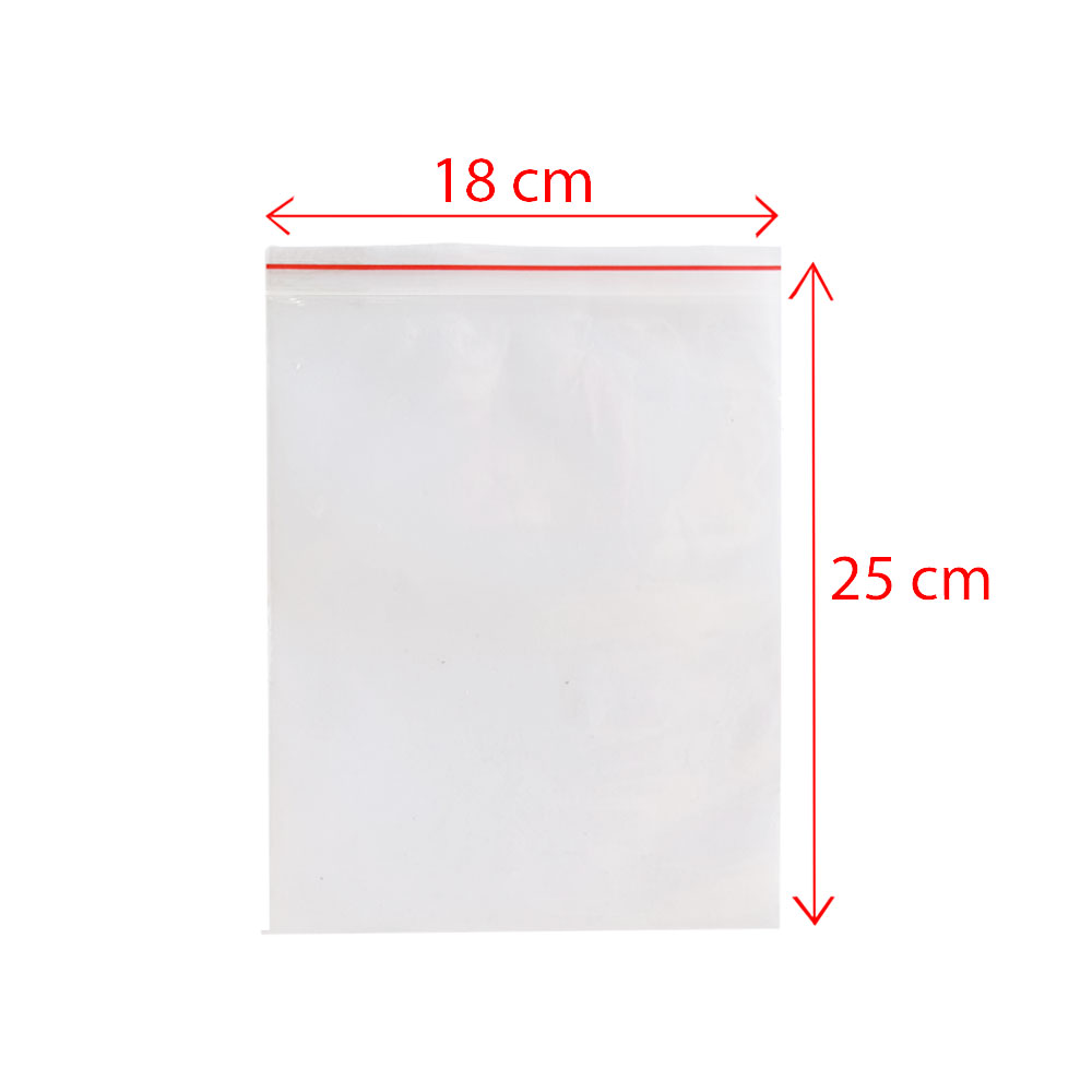 زیپ کیپ سایز 25*18 بسته 25 عددی