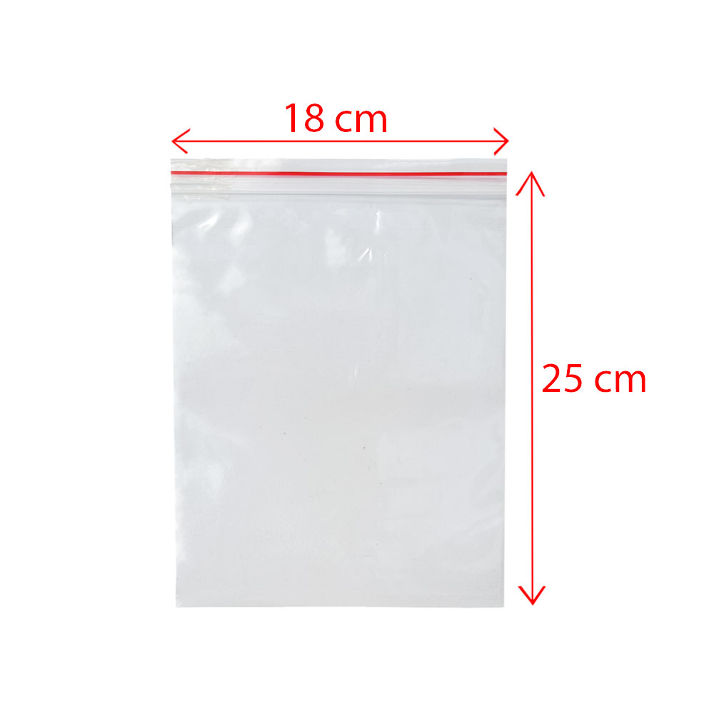 زیپ کیپ سایز 25*18 بسته 25 عددی